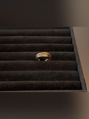 Black and Gold Ring Adjustable